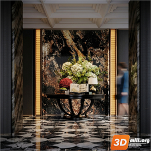 Lobby Decoration Skp Files 